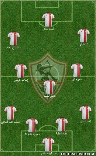 Zamalek Sporting Club Formation 2013