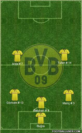 Borussia Dortmund Formation 2013