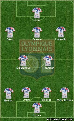 Olympique Lyonnais Formation 2013