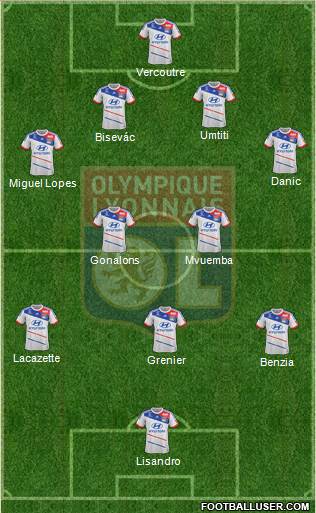 Olympique Lyonnais Formation 2013