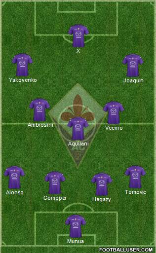 Fiorentina Formation 2013