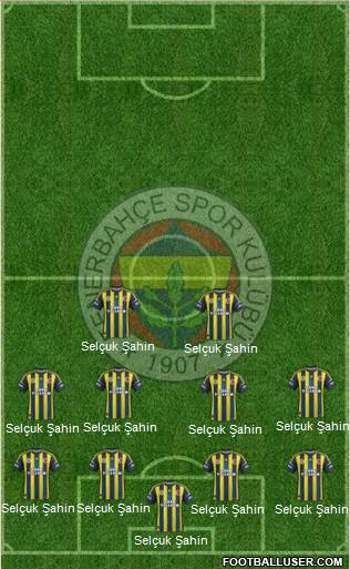 Fenerbahçe SK Formation 2013