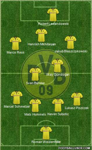 Borussia Dortmund Formation 2013