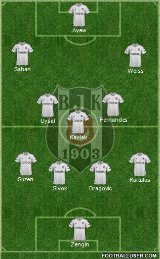 Besiktas JK Formation 2013