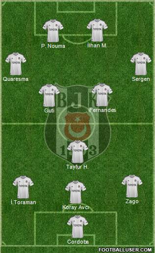 Besiktas JK Formation 2013