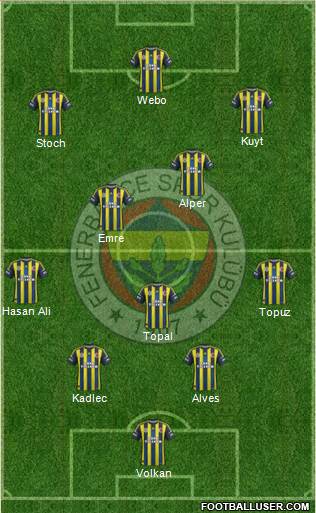 Fenerbahçe SK Formation 2013