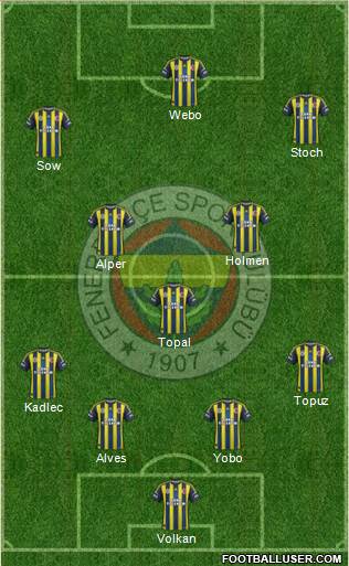 Fenerbahçe SK Formation 2013