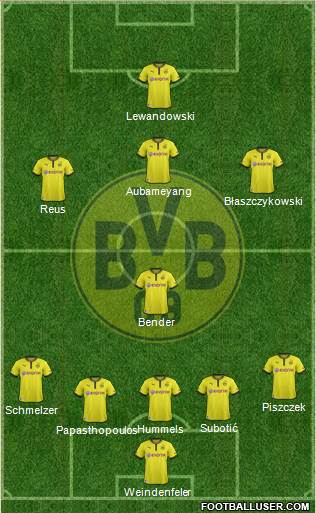 Borussia Dortmund Formation 2013