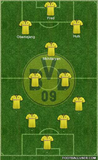 Borussia Dortmund Formation 2013
