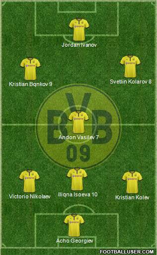 Borussia Dortmund Formation 2013