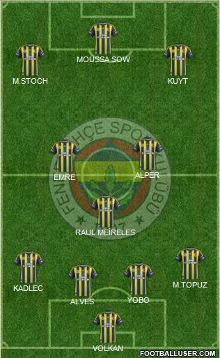 Fenerbahçe SK Formation 2013