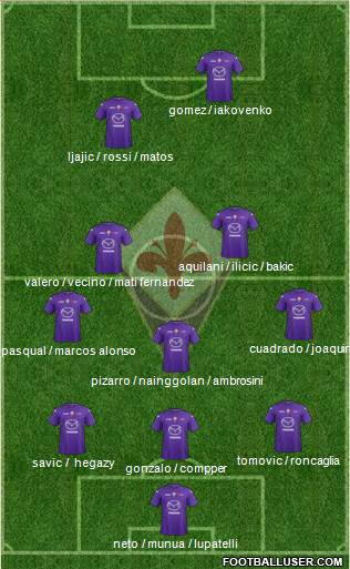 Fiorentina Formation 2013