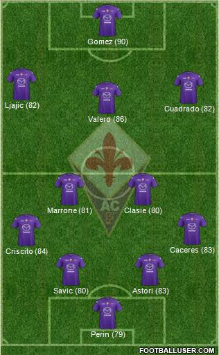 Fiorentina Formation 2013