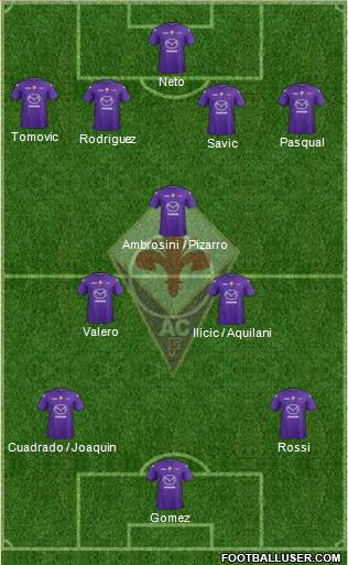 Fiorentina Formation 2013