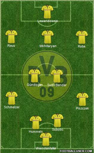Borussia Dortmund Formation 2013