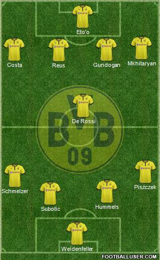 Borussia Dortmund Formation 2013