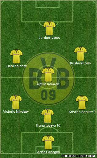 Borussia Dortmund Formation 2013