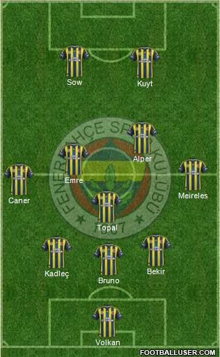 Fenerbahçe SK Formation 2013
