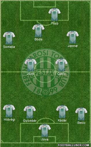 Ferencvárosi Torna Club Formation 2013