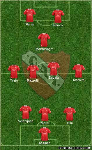 Independiente Formation 2013