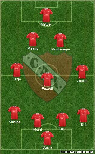 Independiente Formation 2013