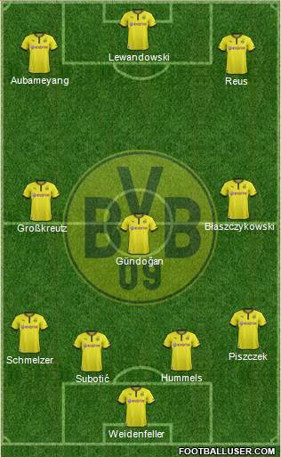 Borussia Dortmund Formation 2013