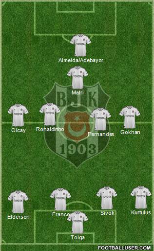 Besiktas JK Formation 2013