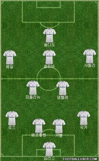 Tottenham Hotspur Formation 2013