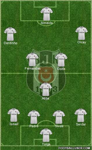 Besiktas JK Formation 2013