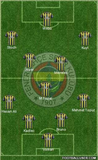 Fenerbahçe SK Formation 2013