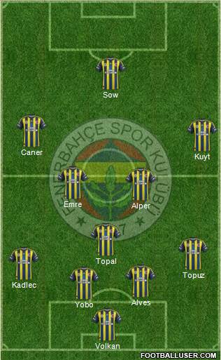 Fenerbahçe SK Formation 2013
