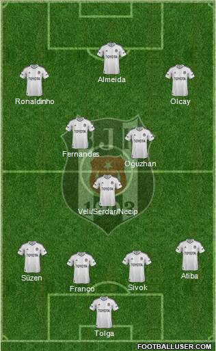 Besiktas JK Formation 2013
