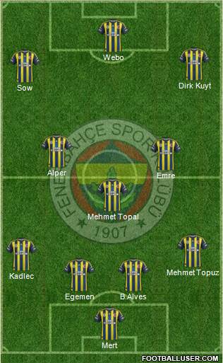 Fenerbahçe SK Formation 2013