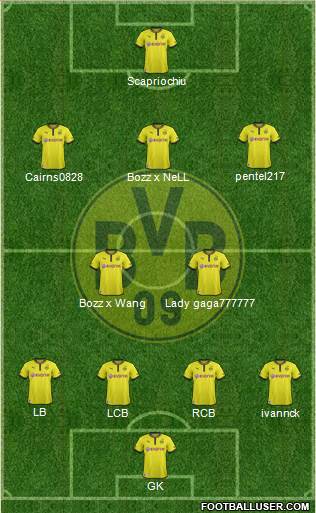 Borussia Dortmund Formation 2013