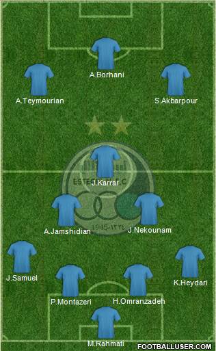 Esteghlal Tehran Formation 2013