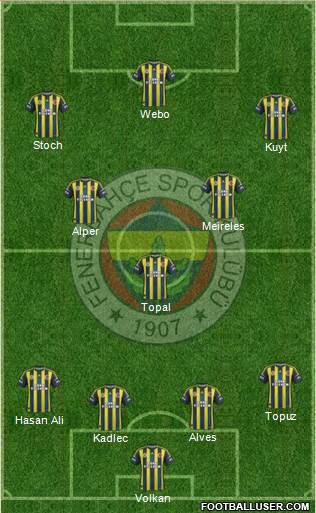 Fenerbahçe SK Formation 2013