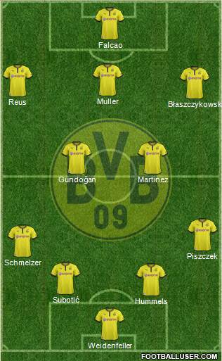 Borussia Dortmund Formation 2013