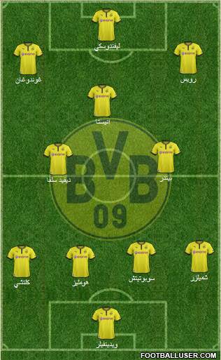 Borussia Dortmund Formation 2013