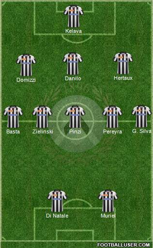 Udinese Formation 2013