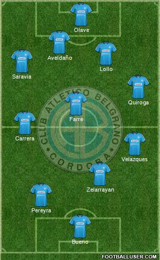 Belgrano de Córdoba Formation 2013