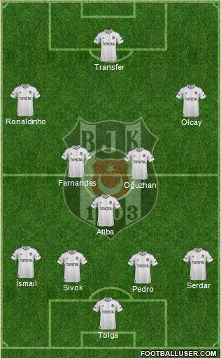 Besiktas JK Formation 2013