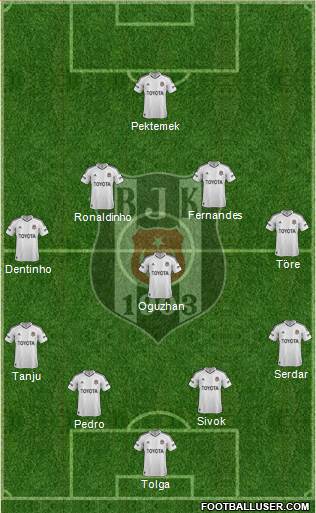 Besiktas JK Formation 2013