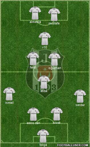 Besiktas JK Formation 2013