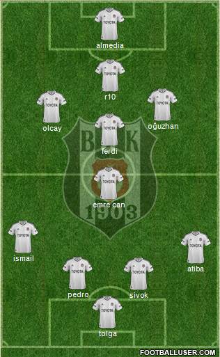 Besiktas JK Formation 2013