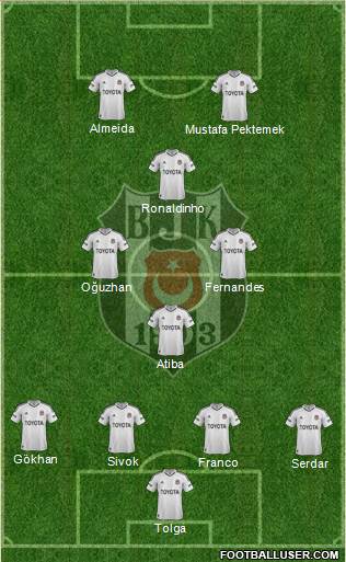 Besiktas JK Formation 2013