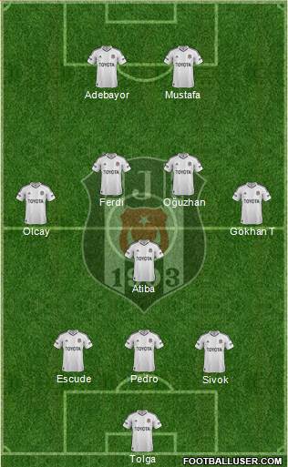 Besiktas JK Formation 2013