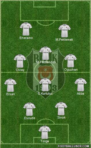 Besiktas JK Formation 2013