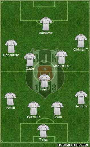 Besiktas JK Formation 2013