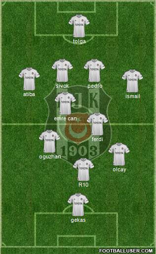 Besiktas JK Formation 2013