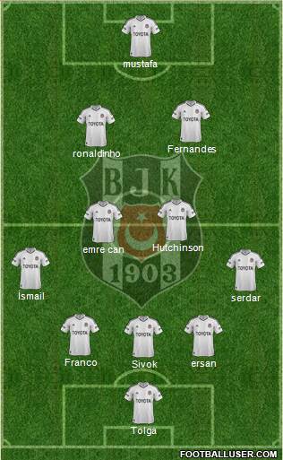 Besiktas JK Formation 2013